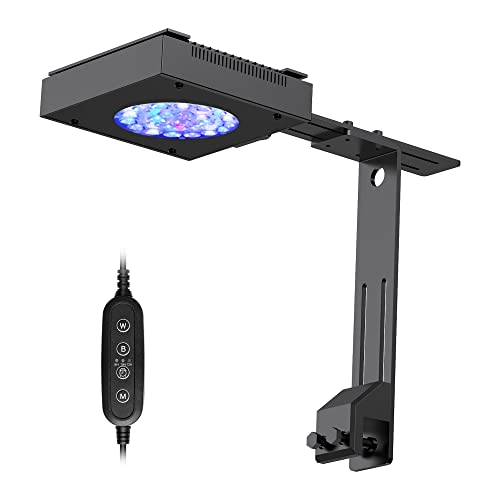 NICREW 30 Watts Aquarium LED Reef Light, Dimmable Full Spectrum ...