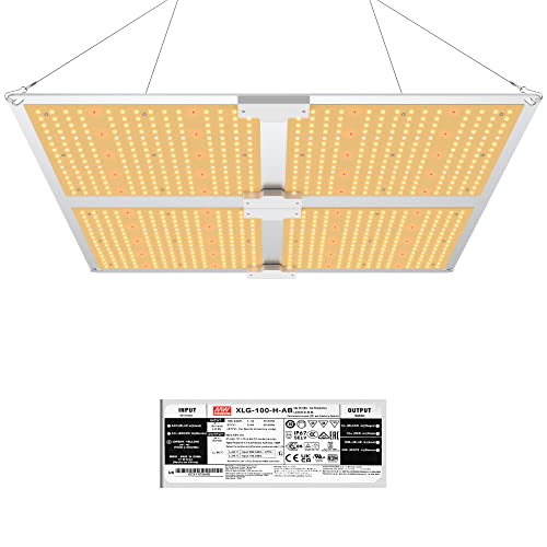 Uthfy GL4000B LED Grow Light with MeanWell Driver,Dimmable Sunlike Full ...