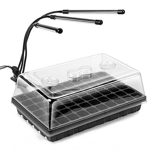 Seed Starter Kit with Grow Light - Durable Seed Tray, ...