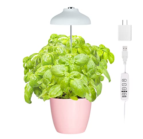 GrowLED LED Umbrella Plant Grow Light, Herb Garden, Height Adjustable, ...