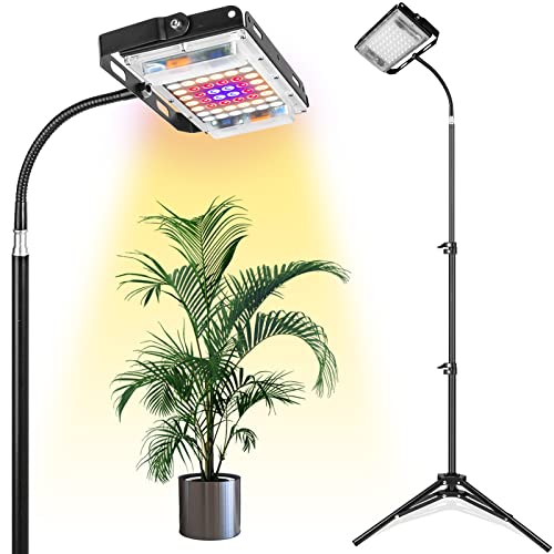 Grow Light with Stand, LBW Full Spectrum 150W LED Floor ...