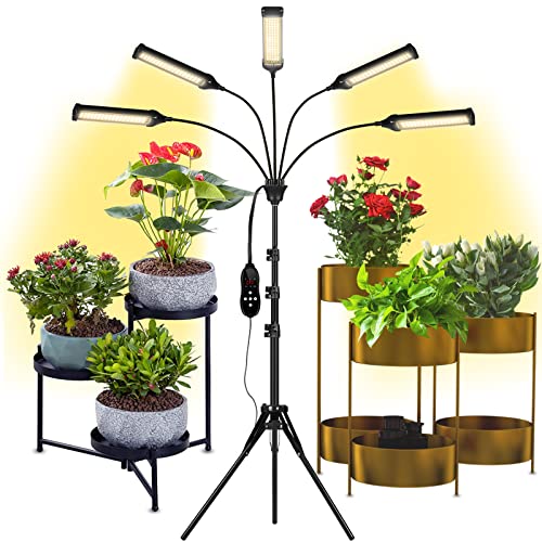 Grow Lights for Indoor Plants, Aukphie Full Spectrum led Grow ...