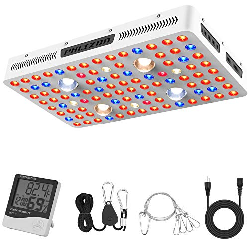 Phlizon COB Series 2000W LED Plant Grow Light,with Thermometer Humidity ...