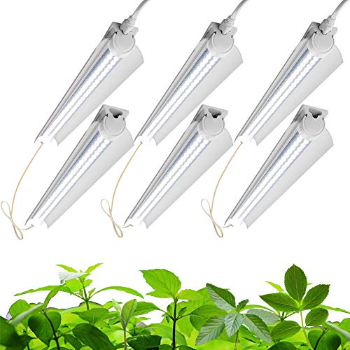 Barrina Grow Light, 144W(6 x 24W, 800W Equivalent), 2ft T8, ...