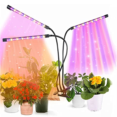 Plant Grow Light, Full Spectrum Clip-on Plant Lamp with White ...