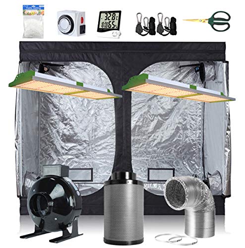 PrimeGarden 2x200W Alphapar New Tech Full Spectrum Sunlike LED Grow ...