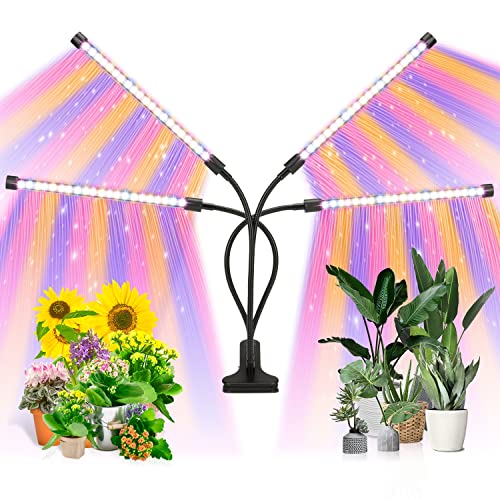 EZORKAS LED Grow Light, Timing, 5 Dimmable Levels, Plant Grow ...