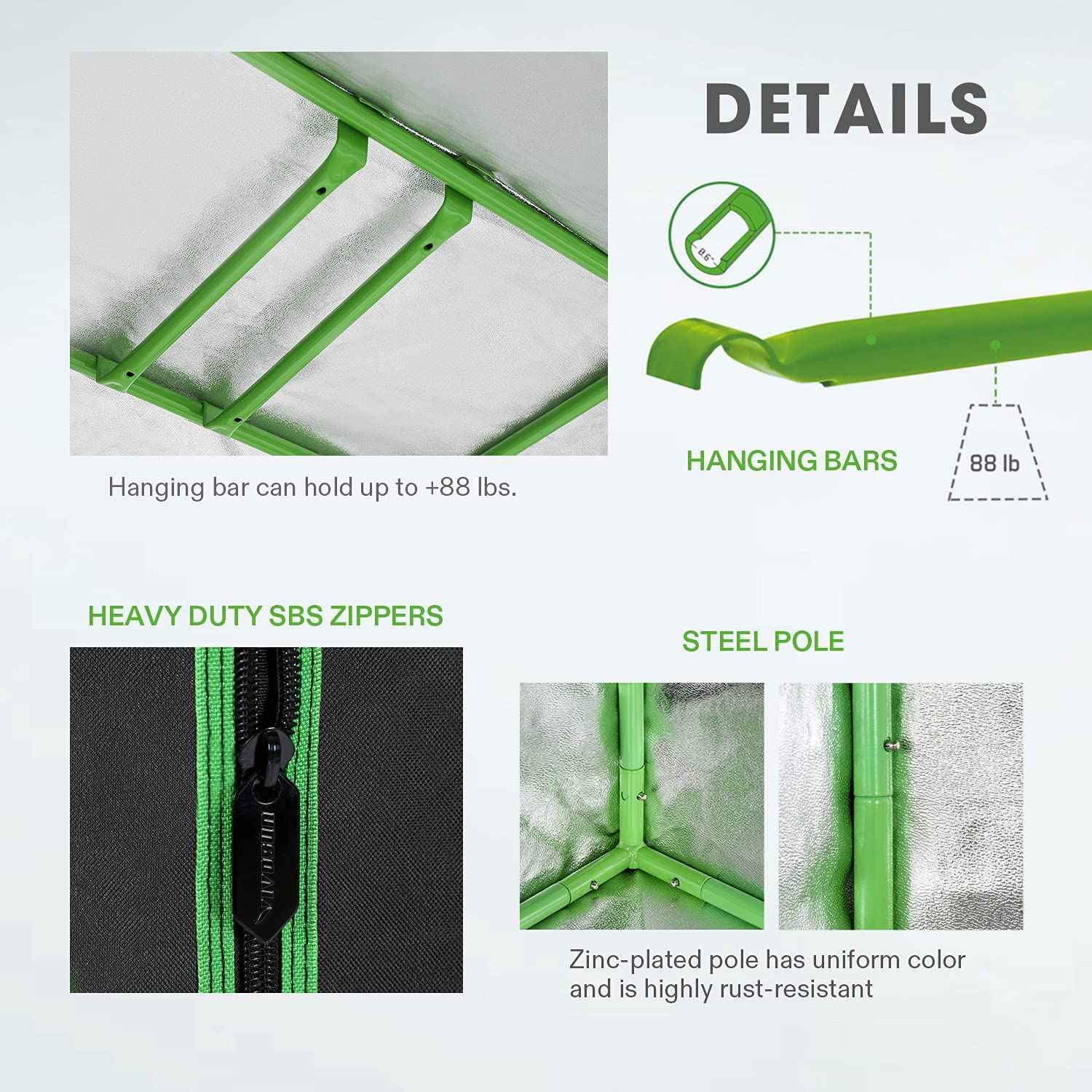 Heavy Duty SBS Zippers
